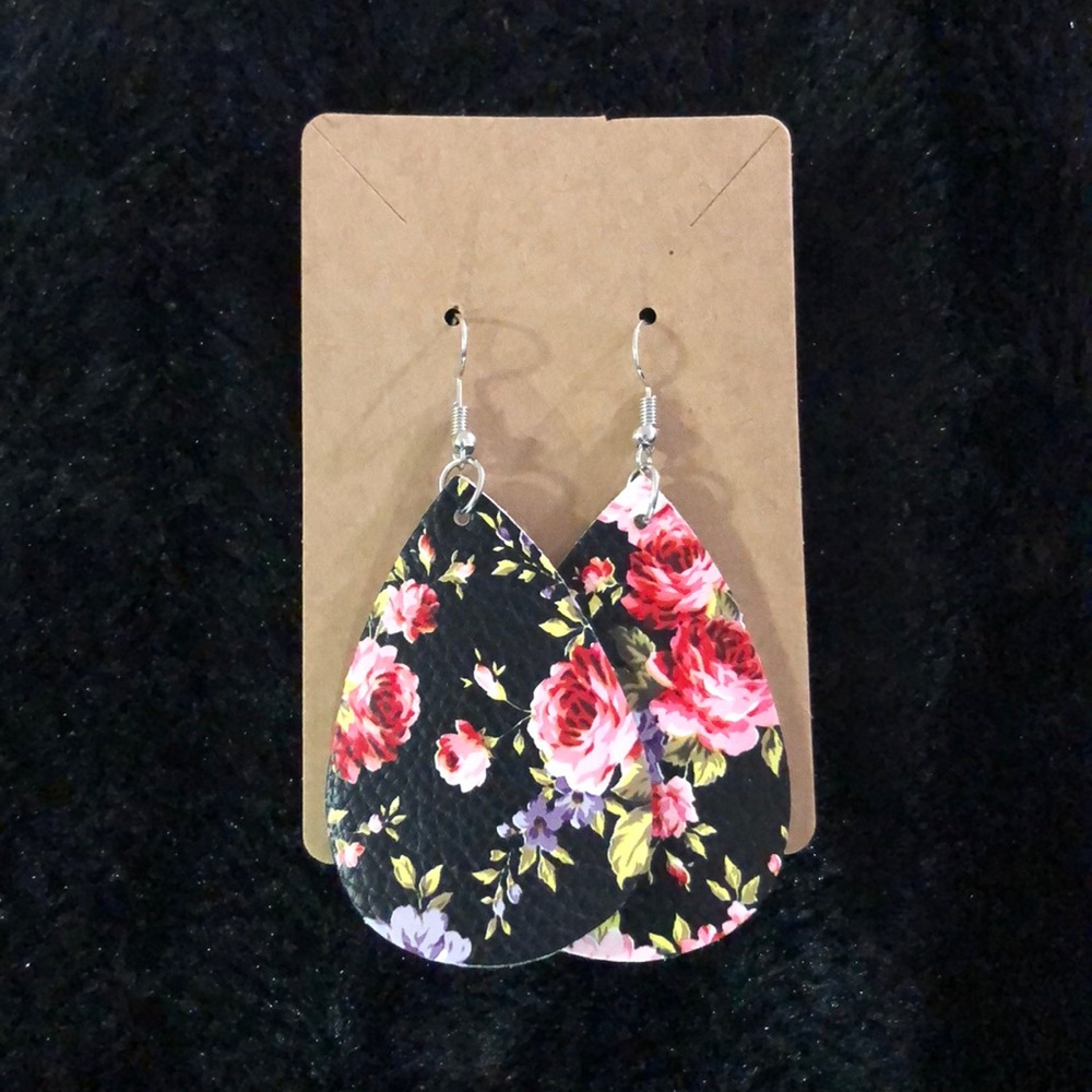 Faux Leather Earrings